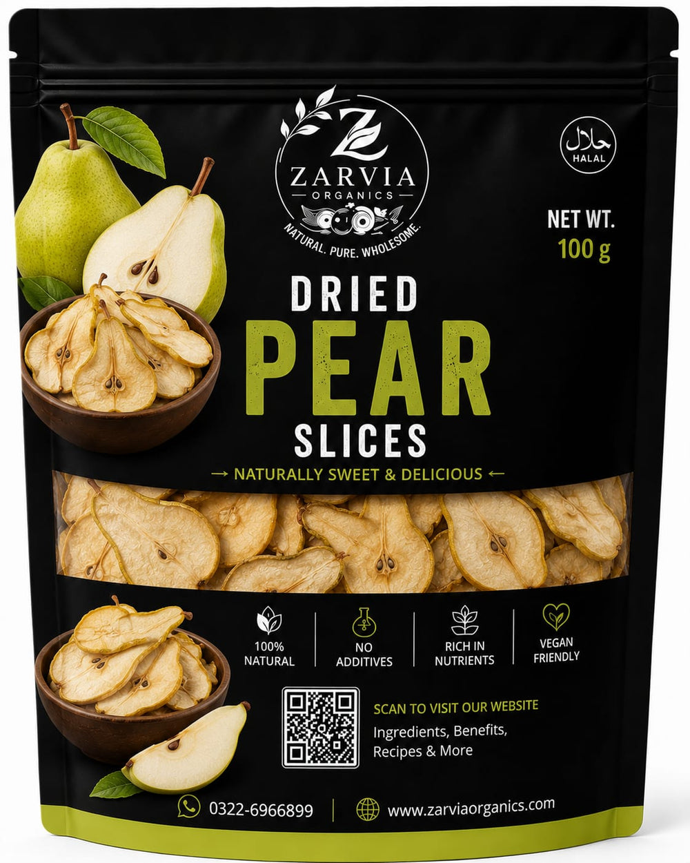 ๐ Premium Dehydrated Pear Slices